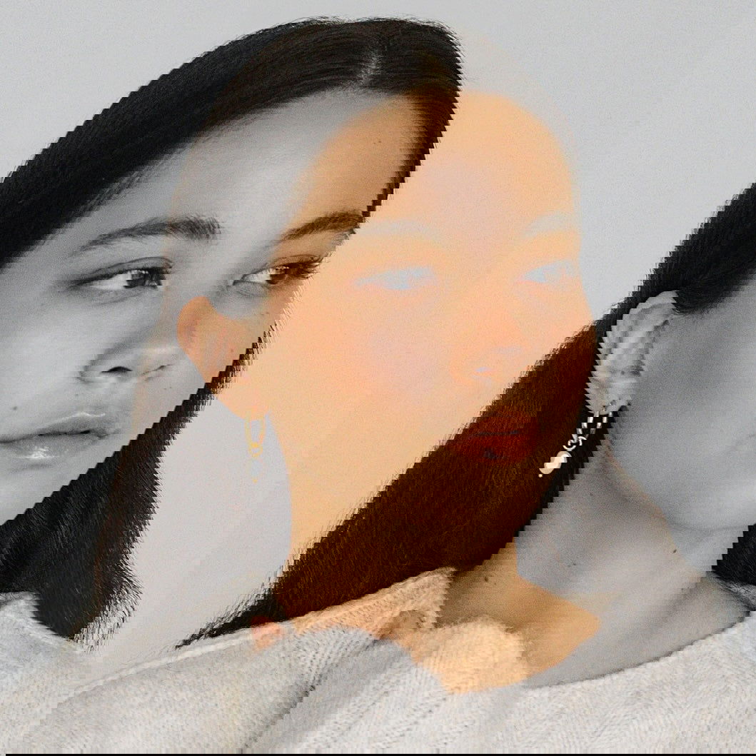 Anna Small Hoops + Pearl Drop Charms - Kara Yoo - Public Mercantile