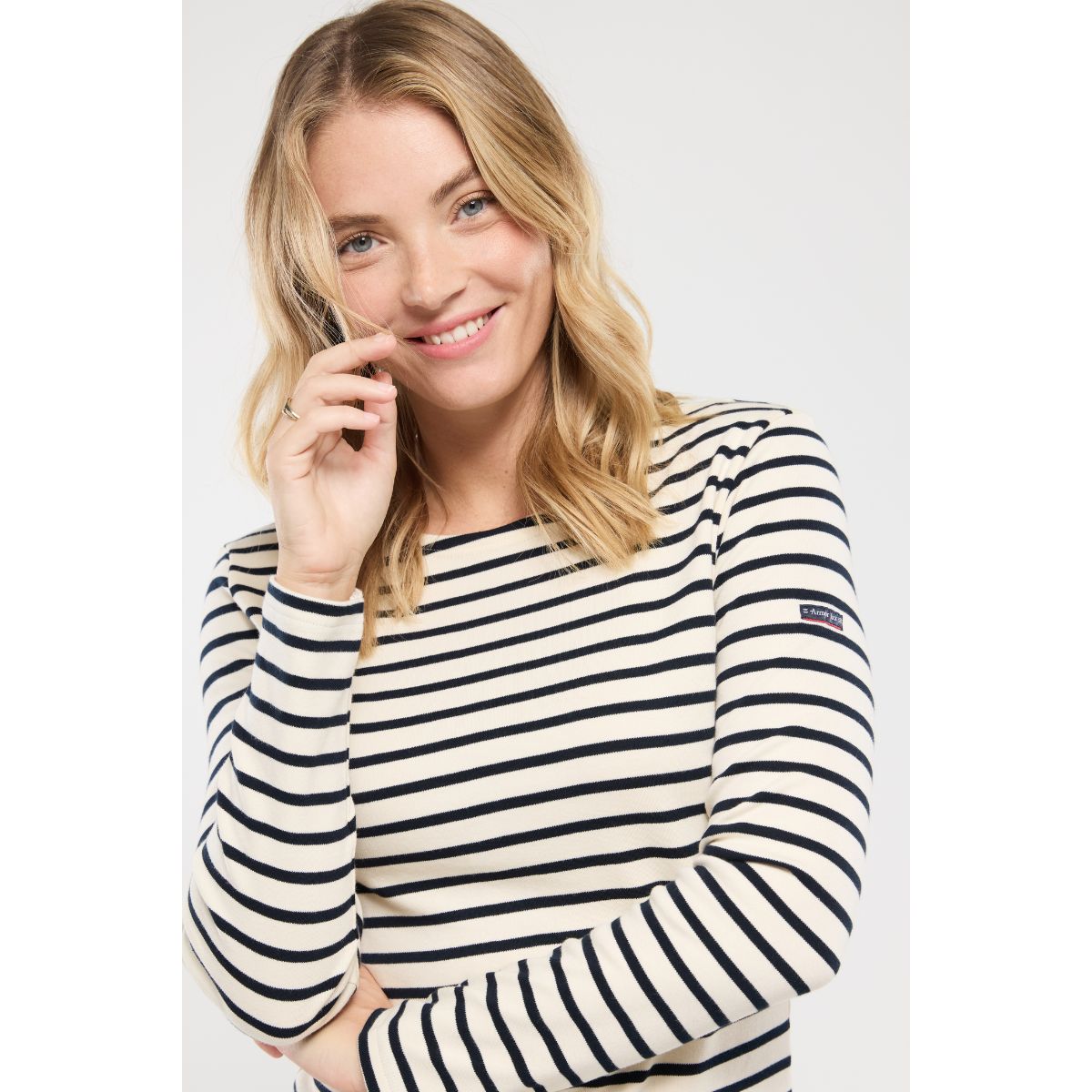 Armor-lux Classic Breton Shirt — Natural/Navy