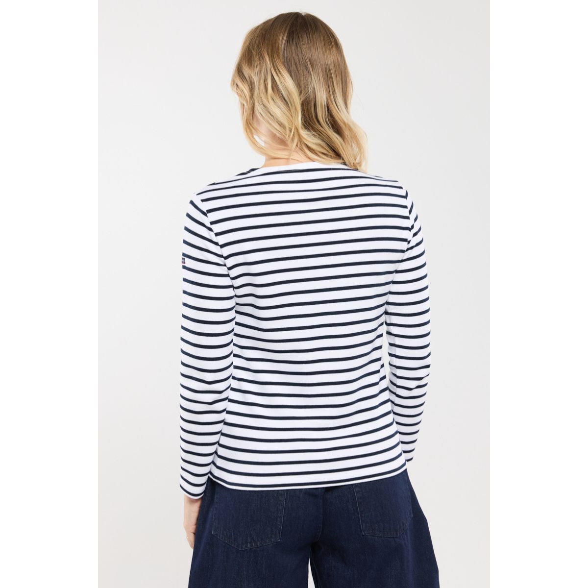 Armor-lux Classic Breton Shirt — White/Navy