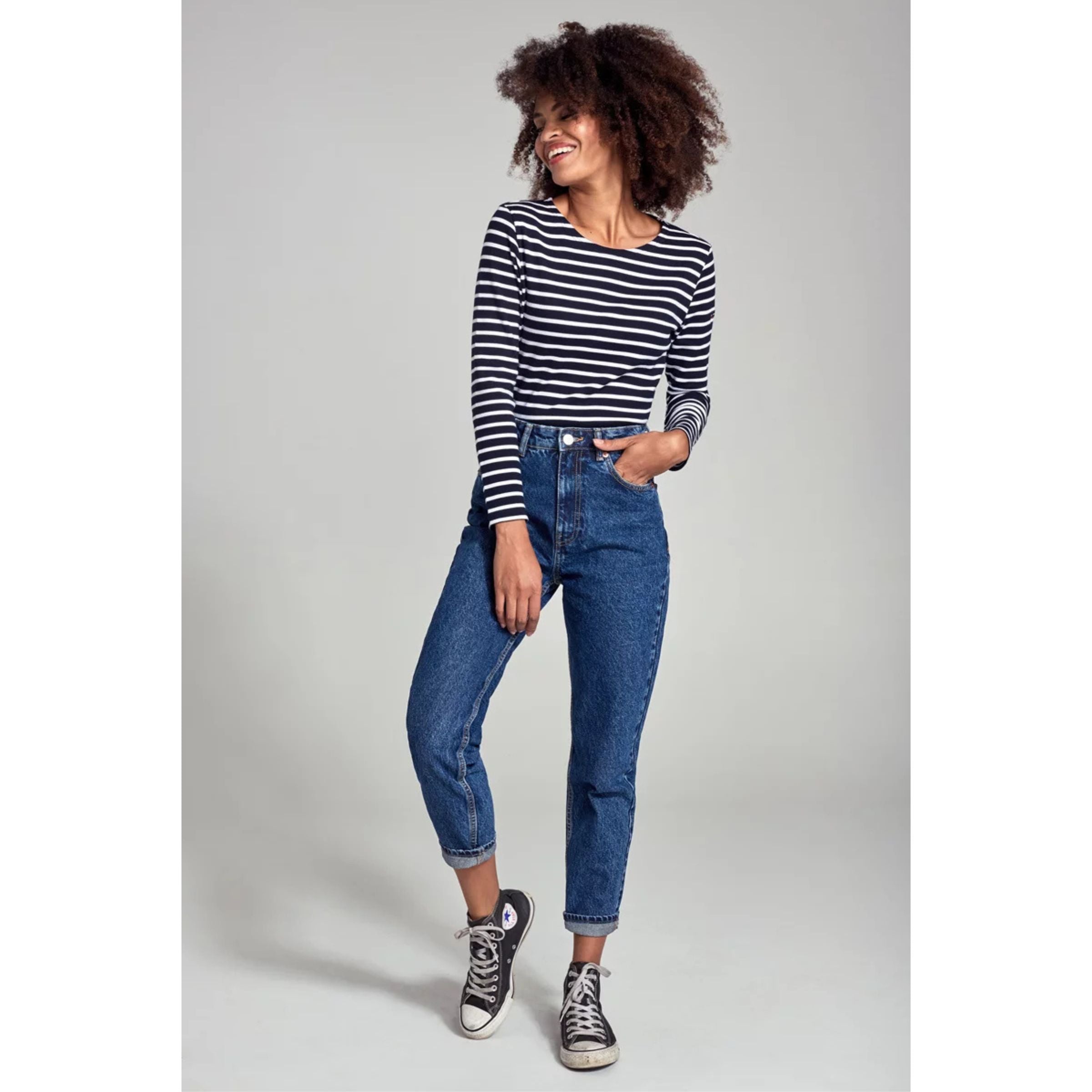 Armor-lux Classic Breton Shirt — Navy/White