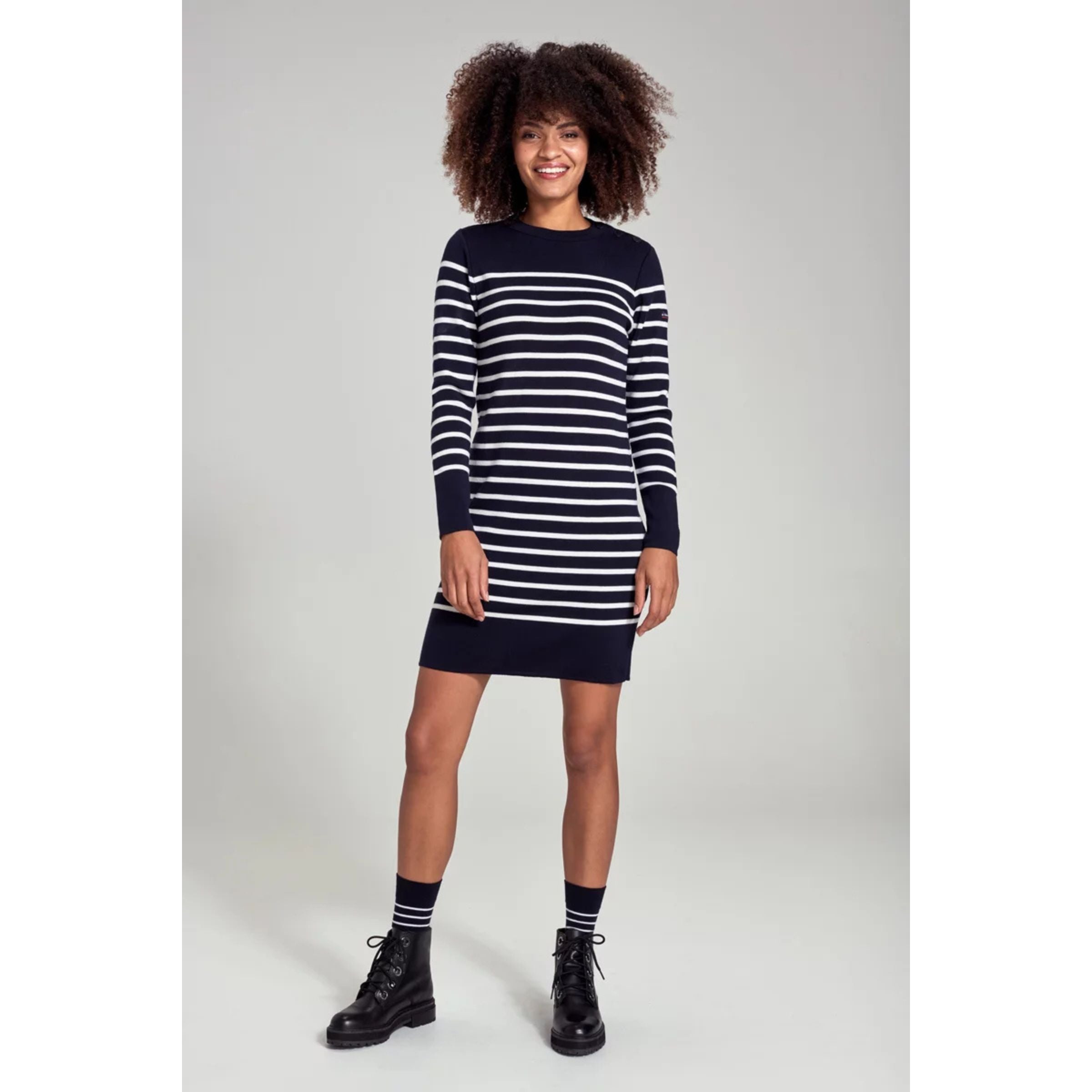 Armor-lux Striped Socks - White/Navy