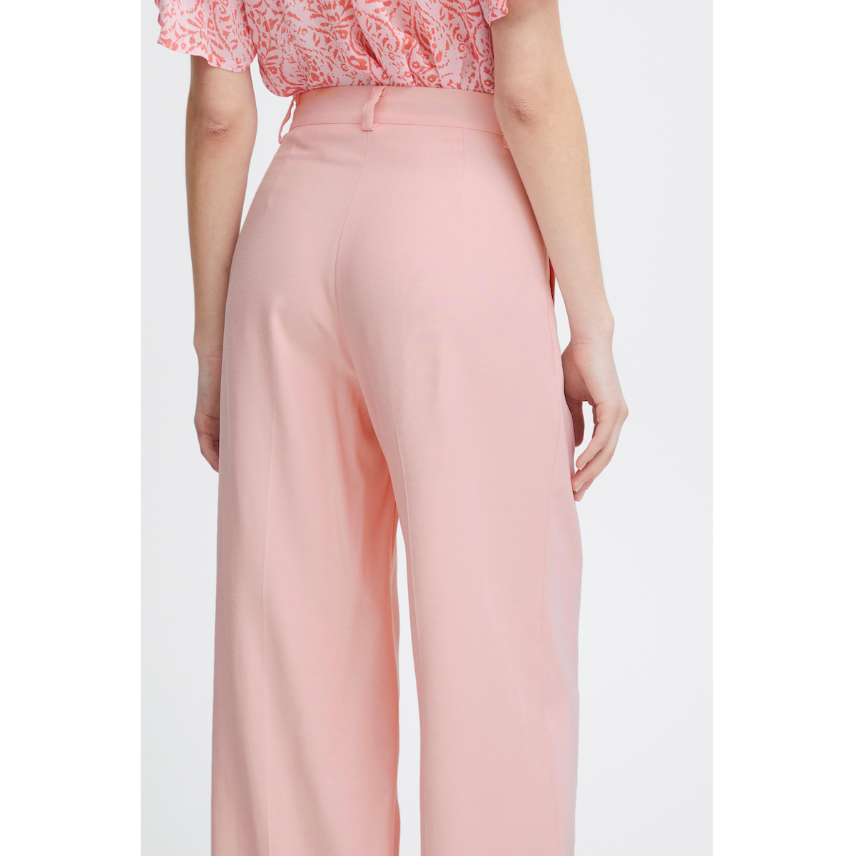 Atelier Rêve Leono Woven Trousers — Silver Pink - Public Mercantile