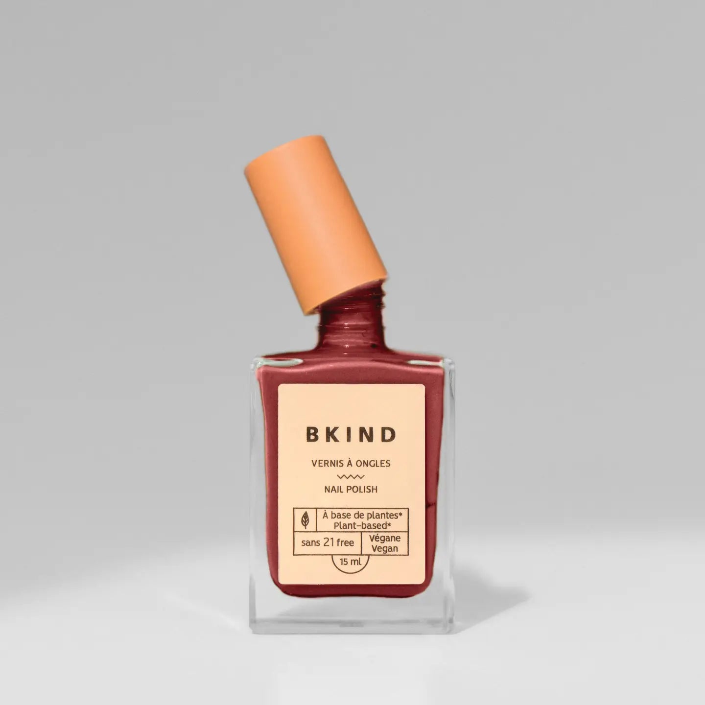 BKIND Plant-Based Nail Polish — Petite Bourgogne - Public Mercantile