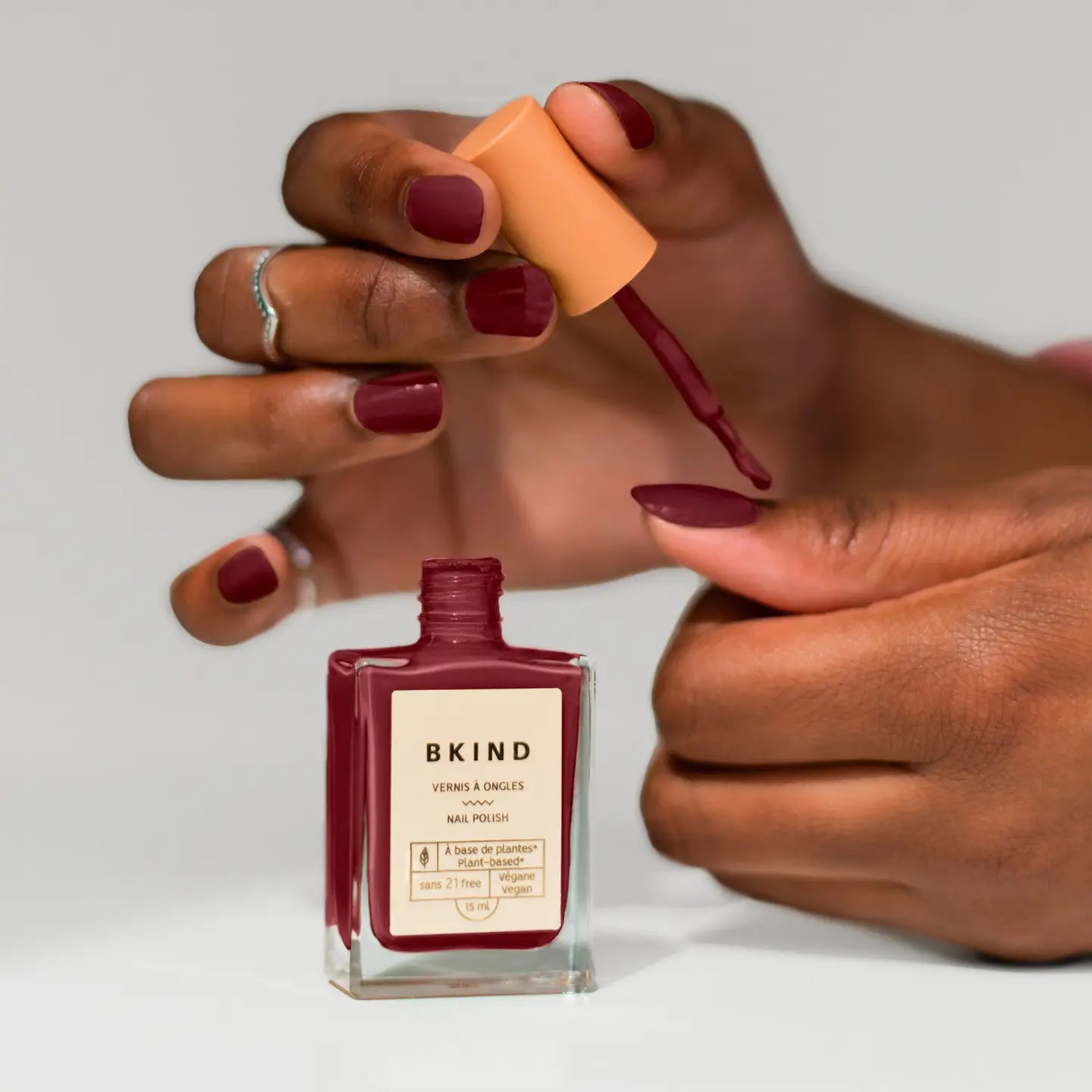 BKIND Plant-Based Nail Polish — Petite Bourgogne - Public Mercantile