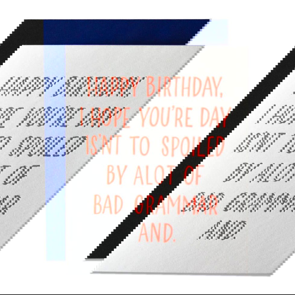Bad Grammar Card - Public Mercantile
