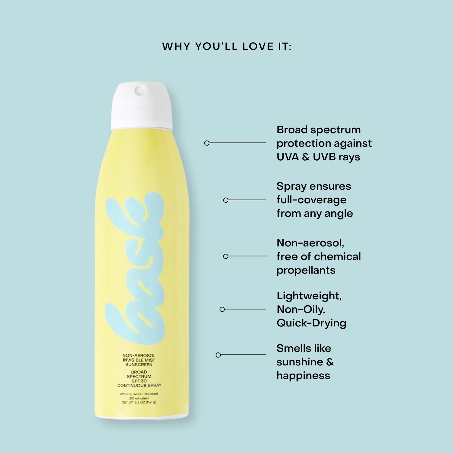 Bask Non-Aerosol Spray Sunscreen SPF 30 - Public Mercantile