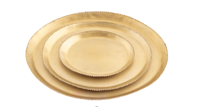 Beaded Gold Tray - Public Mercantile