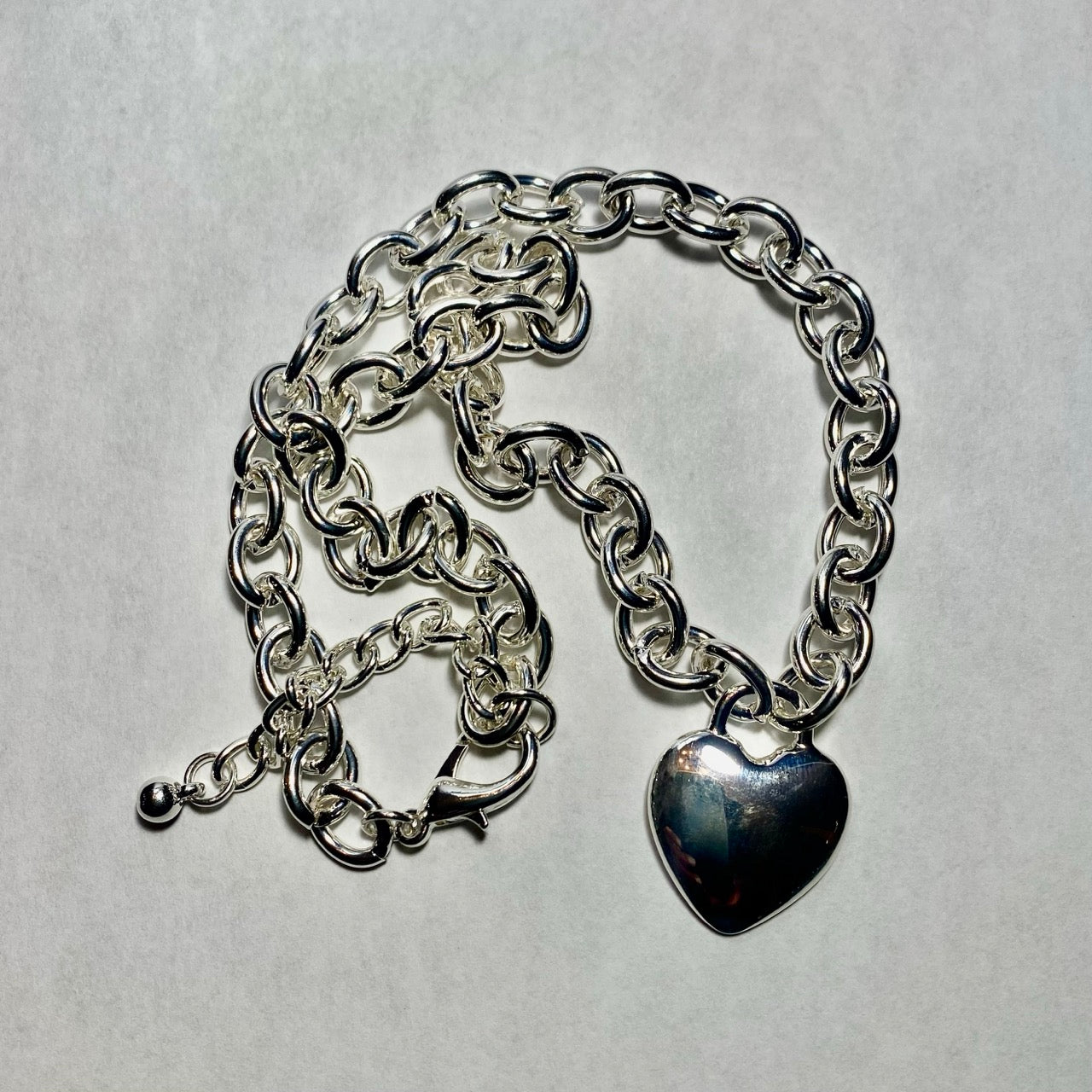 Bethan Heart Necklace — Silver - Public Mercantile