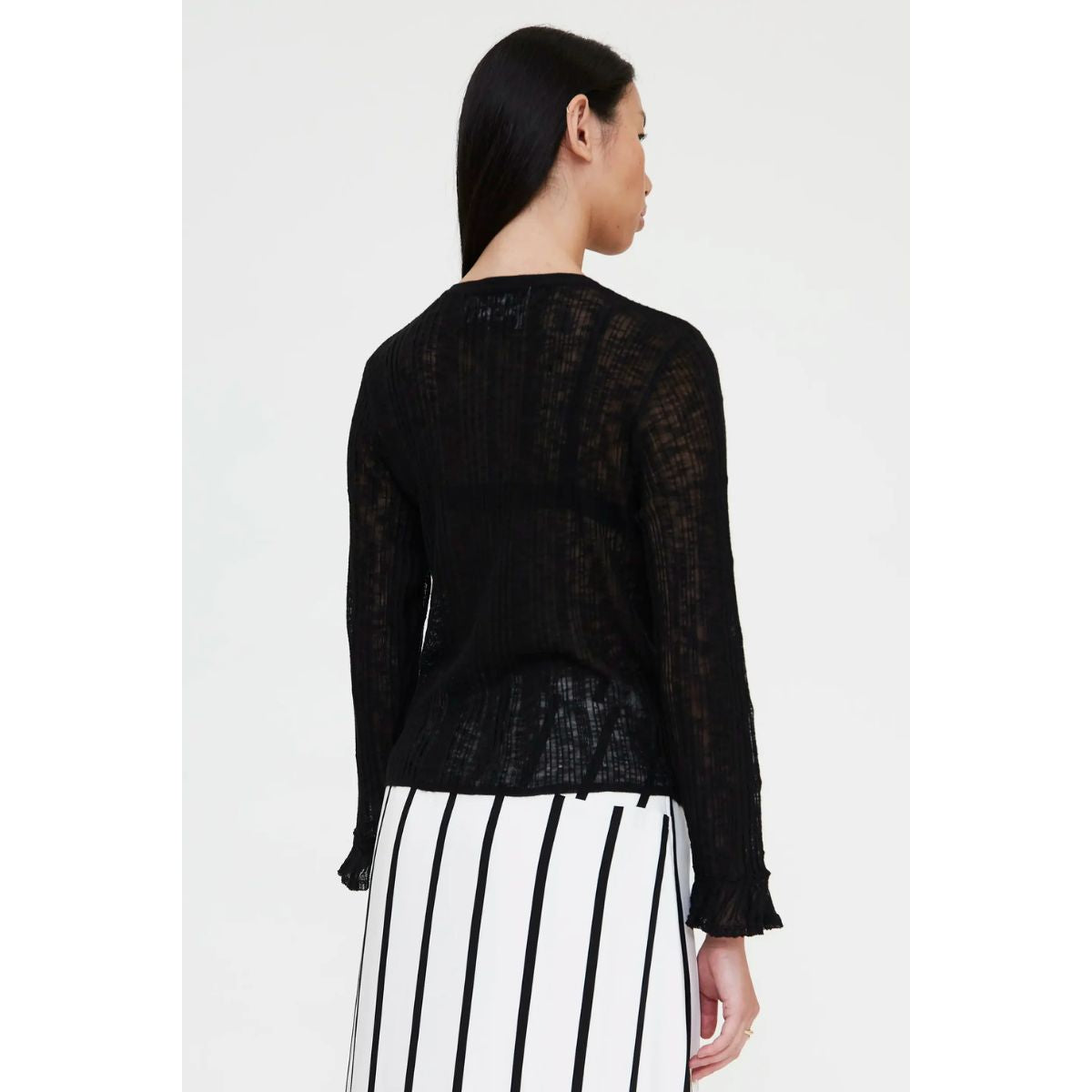 Black Sheer Cardigan — Wild Pony - Public Mercantile