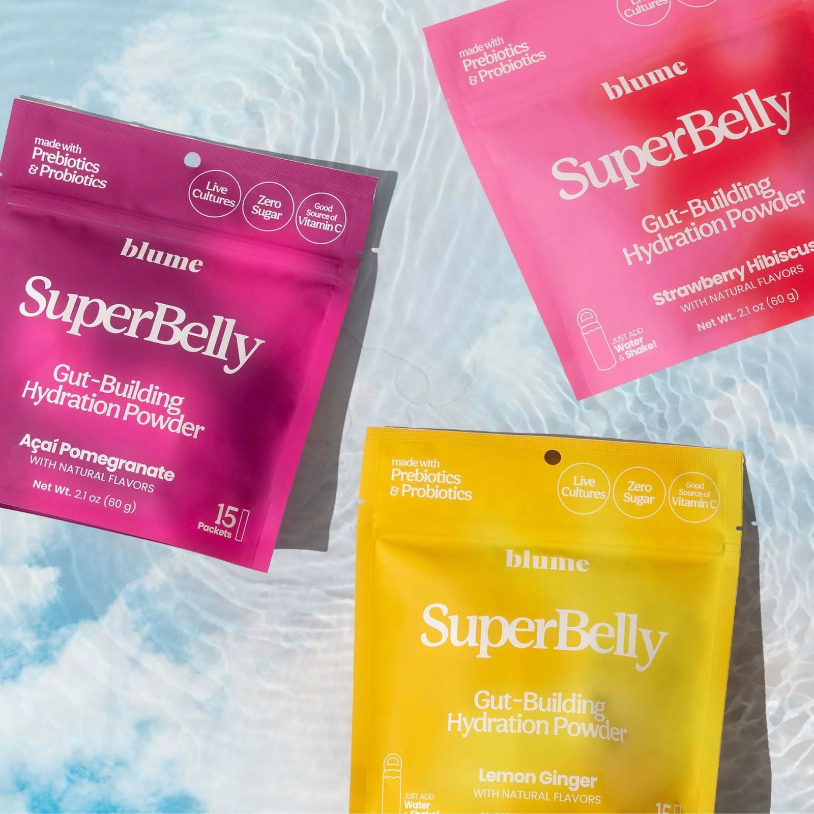 Blume SuperBelly Hydration Powder — Açai Pomegranate - Public Mercantile
