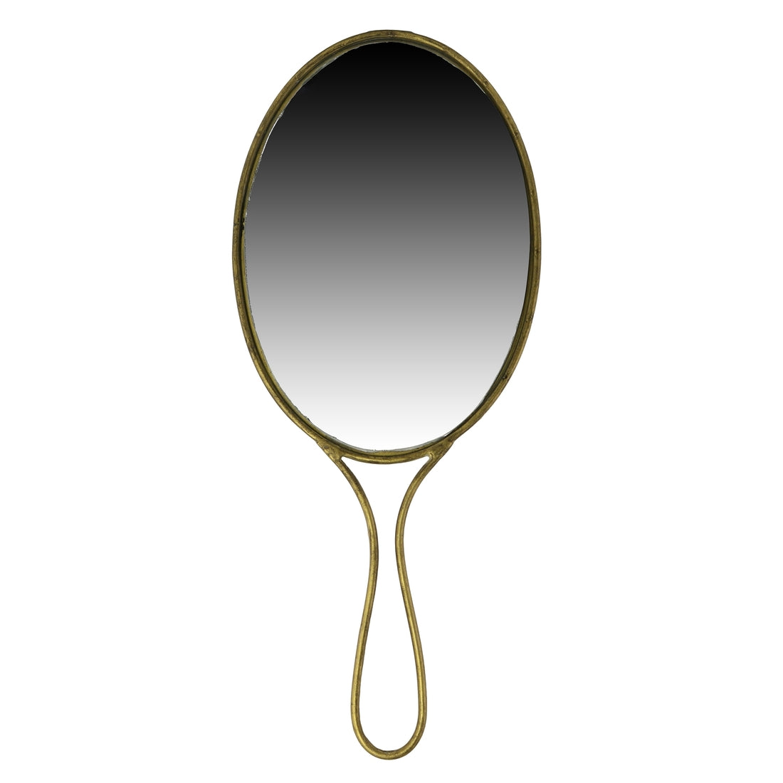 Brass Lena Hand Mirror - Oval - Public Mercantile