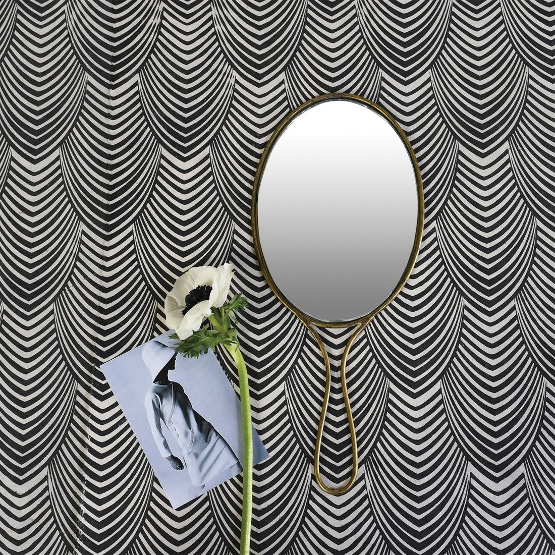 Brass Lena Hand Mirror - Oval - Public Mercantile