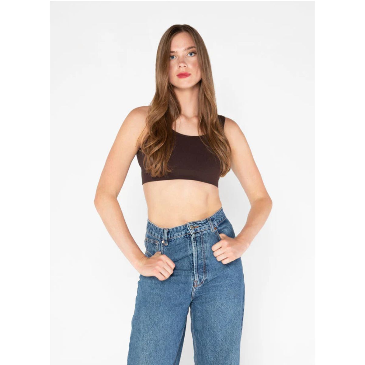 Bamboo Bralette — Brown
