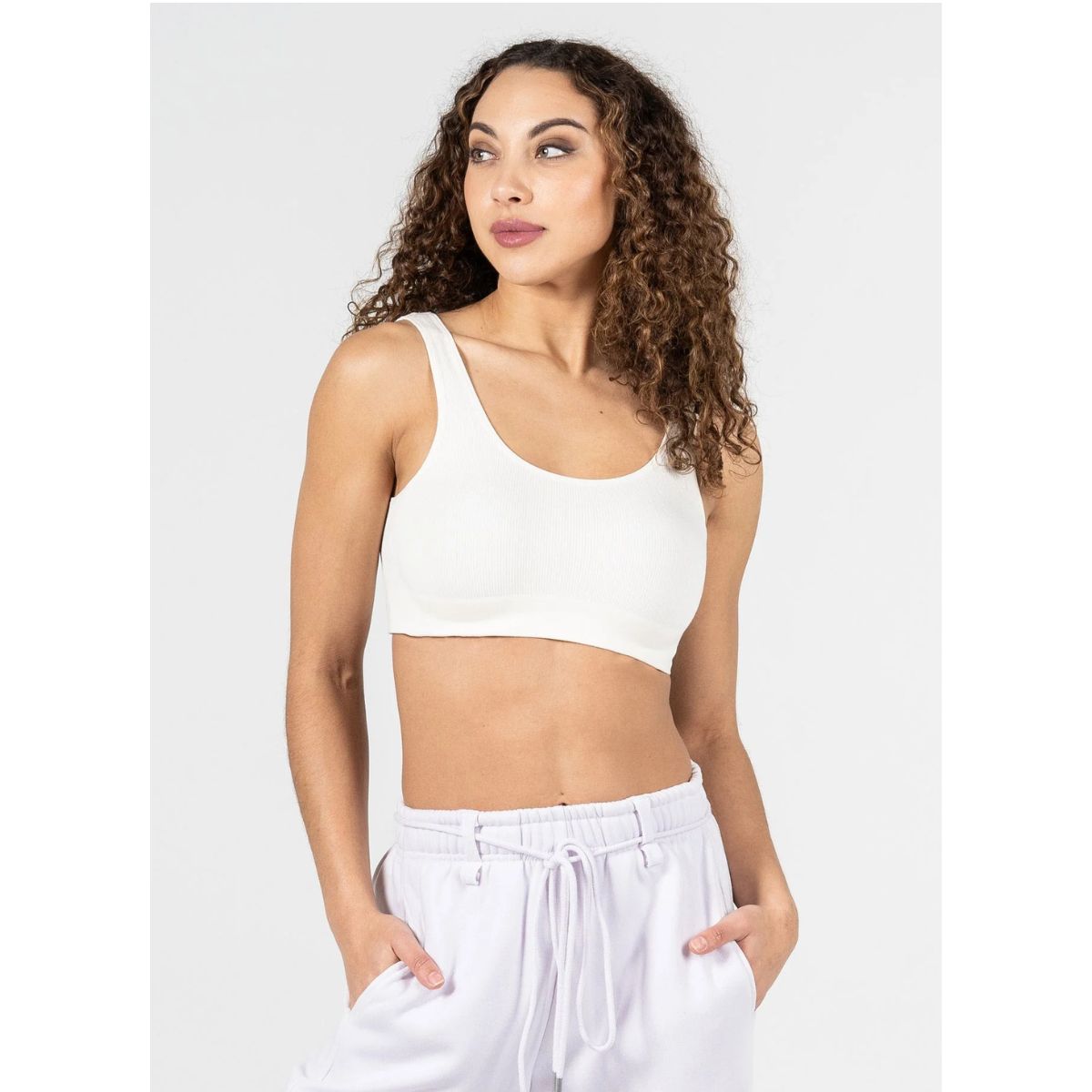 Bamboo Bralette — Ivory