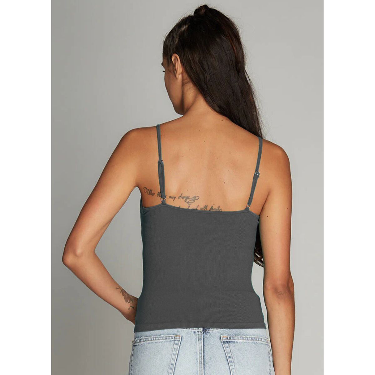Bamboo Tank with Lace Trim — Lead