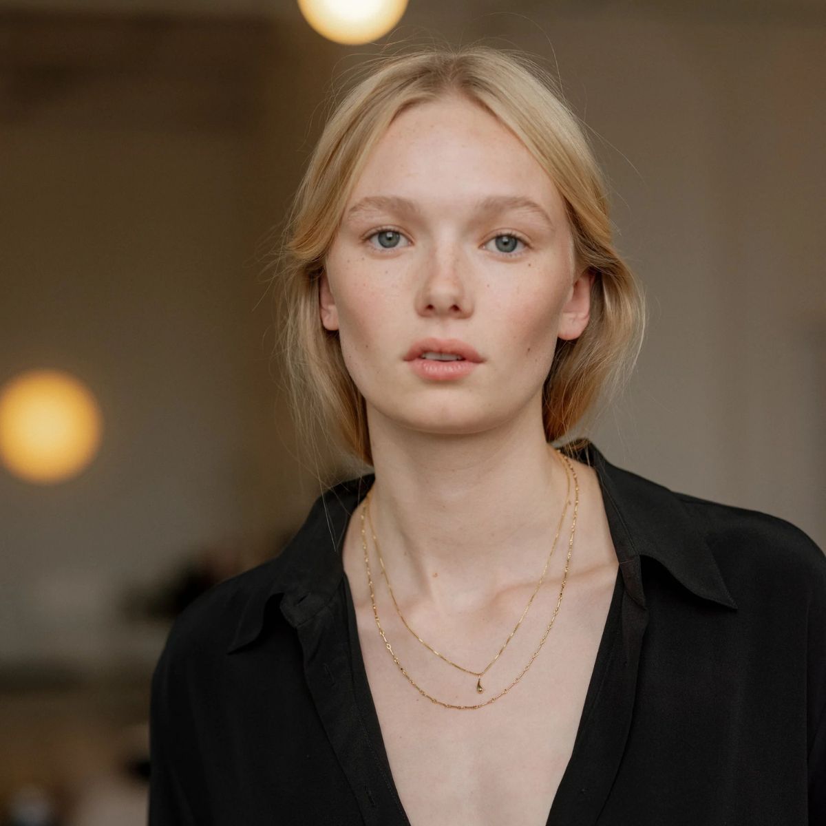 Cara Gold Necklace — Lisbeth