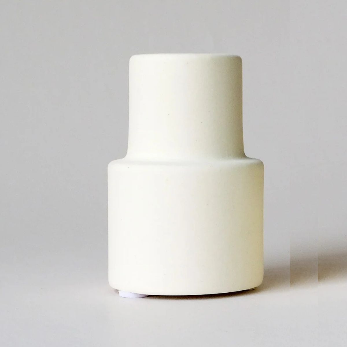 Grand bougeoir en céramique - Crème