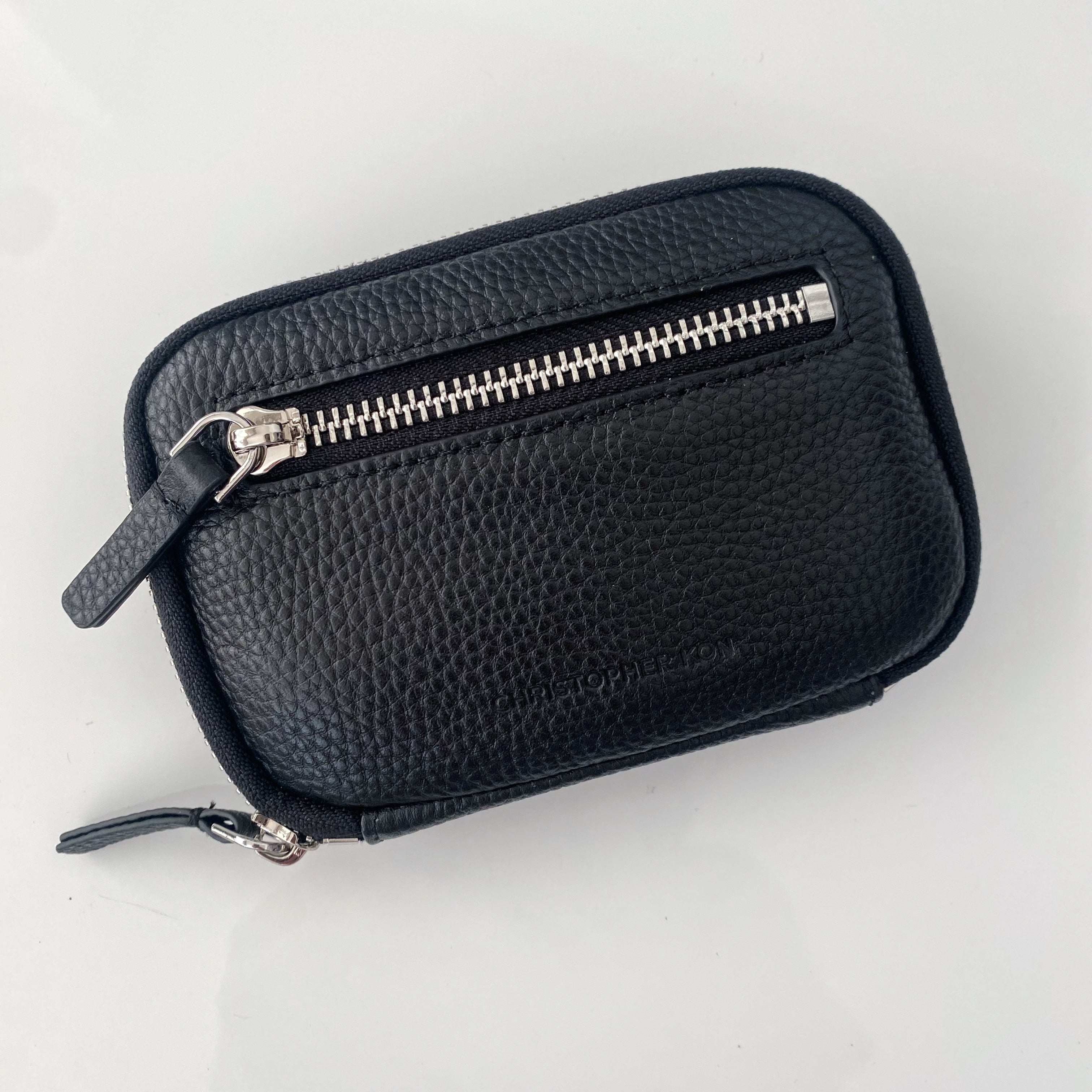 Small Pebbled Leather Wallet — Christopher Kon