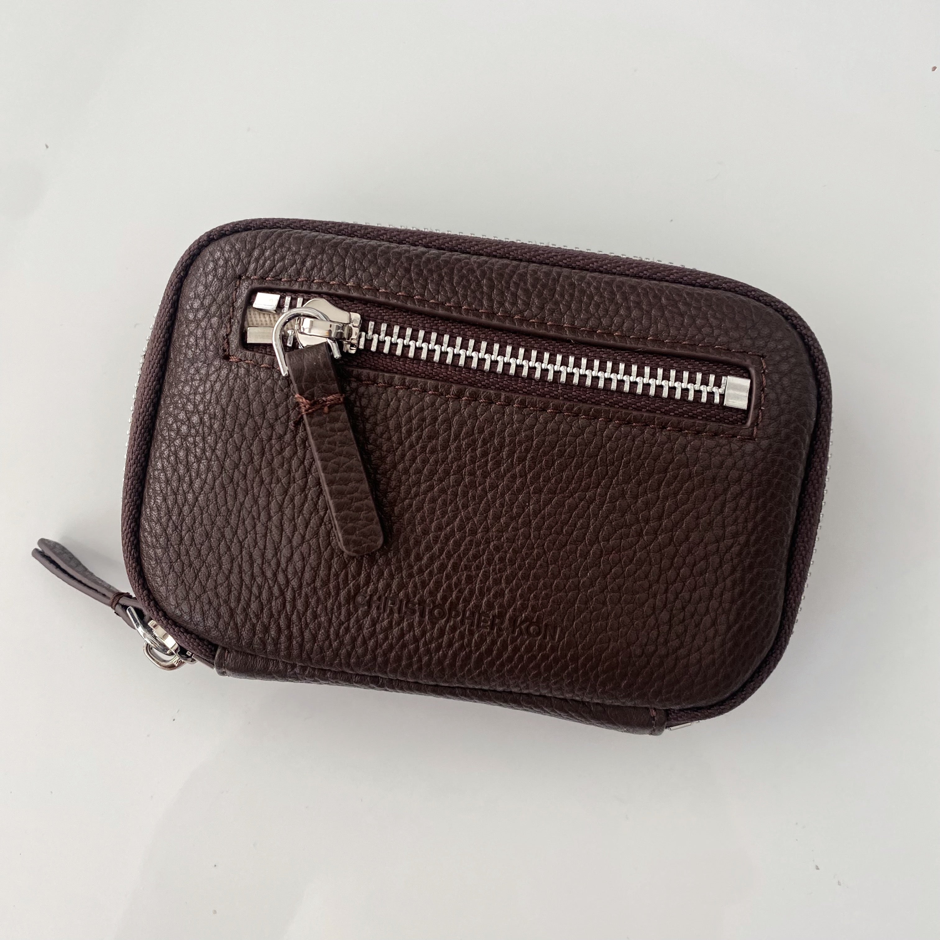 Small Pebbled Leather Wallet — Christopher Kon