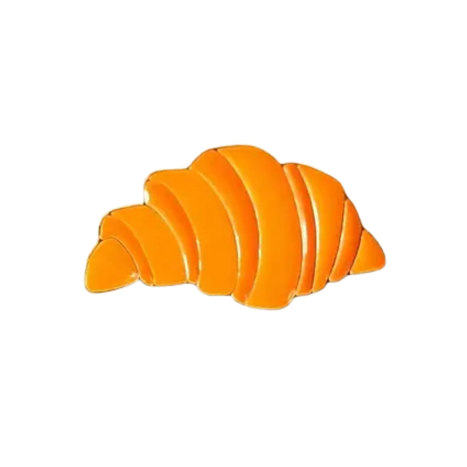Croissant Enamel Pin