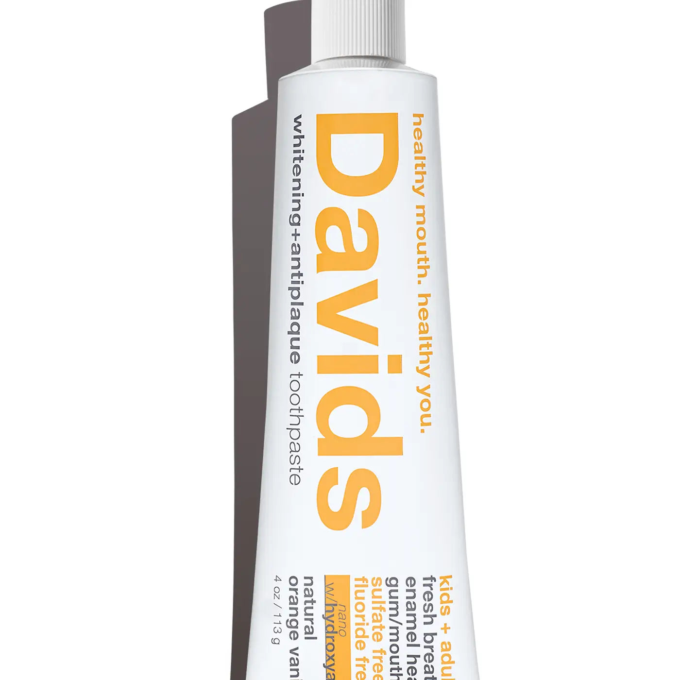 Davids Kids + Adults Nano-Hydroxyapatite Premium Toothpaste | Orange Vanilla