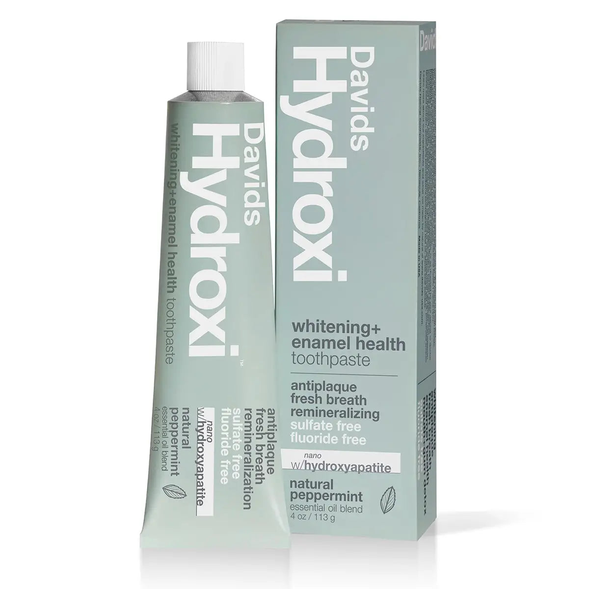 Davids Hydroxi™ Whitening+Enamel Health Nano Hydroxyapatite Premium Toothpaste | Peppermint