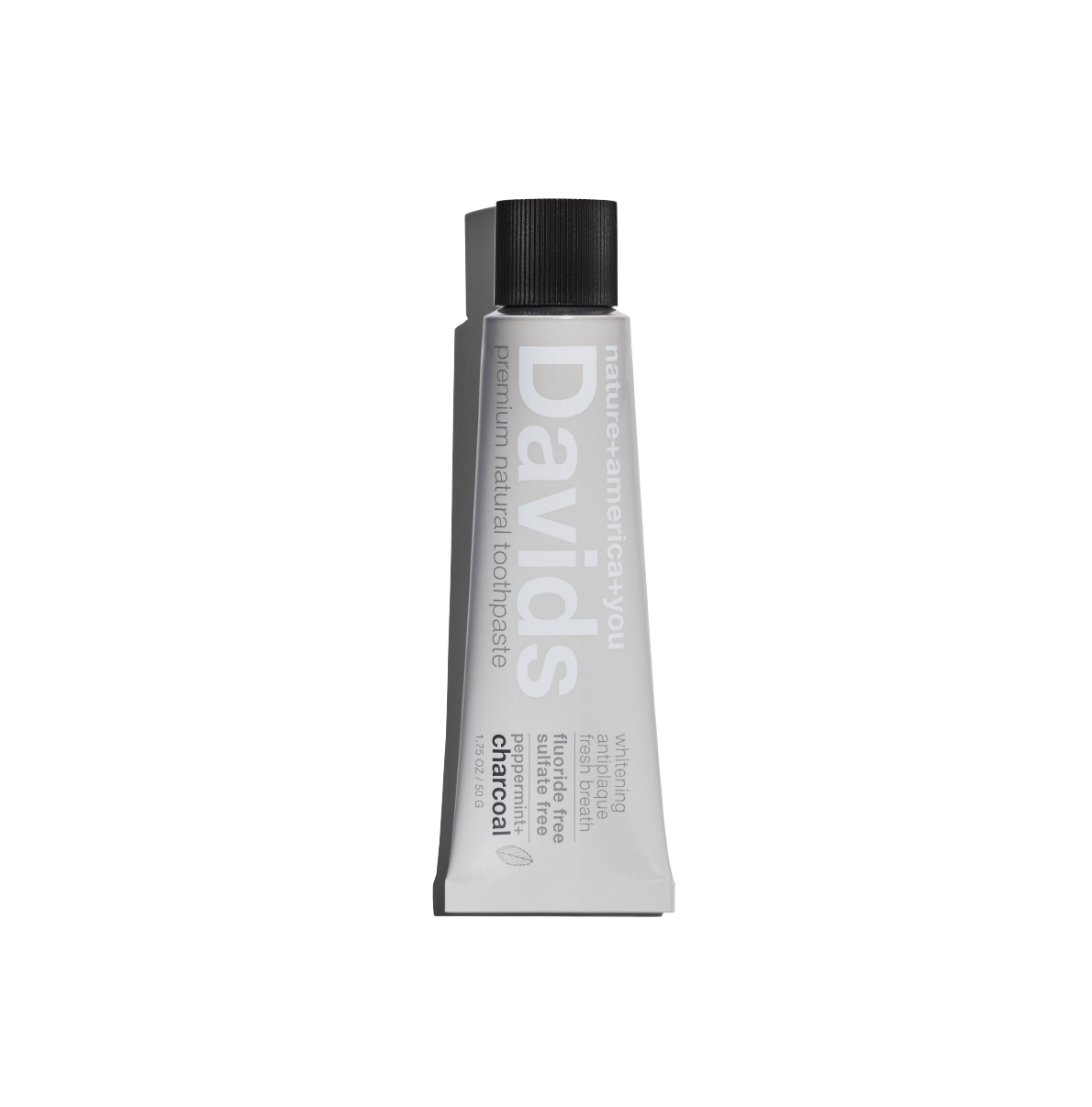 Davids Toothpaste | charcoal+peppermint travel size - Public Mercantile
