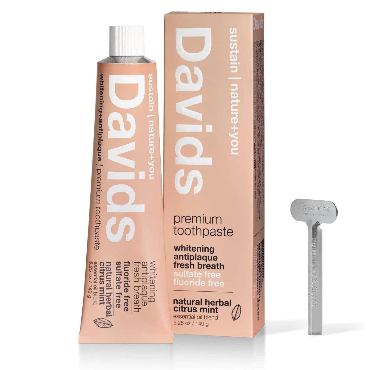 Davids Toothpaste | herbal citrus - Public Mercantile