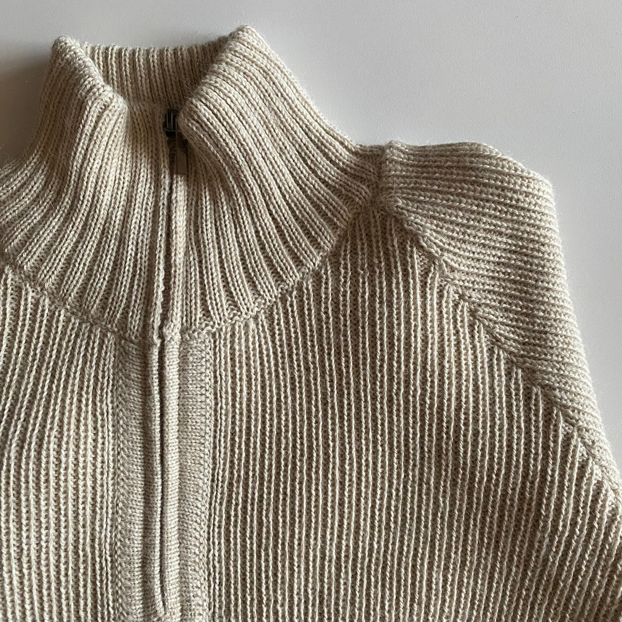 Dorado Alpaca 3/4 Zip Sweater — Beige - Public Mercantile