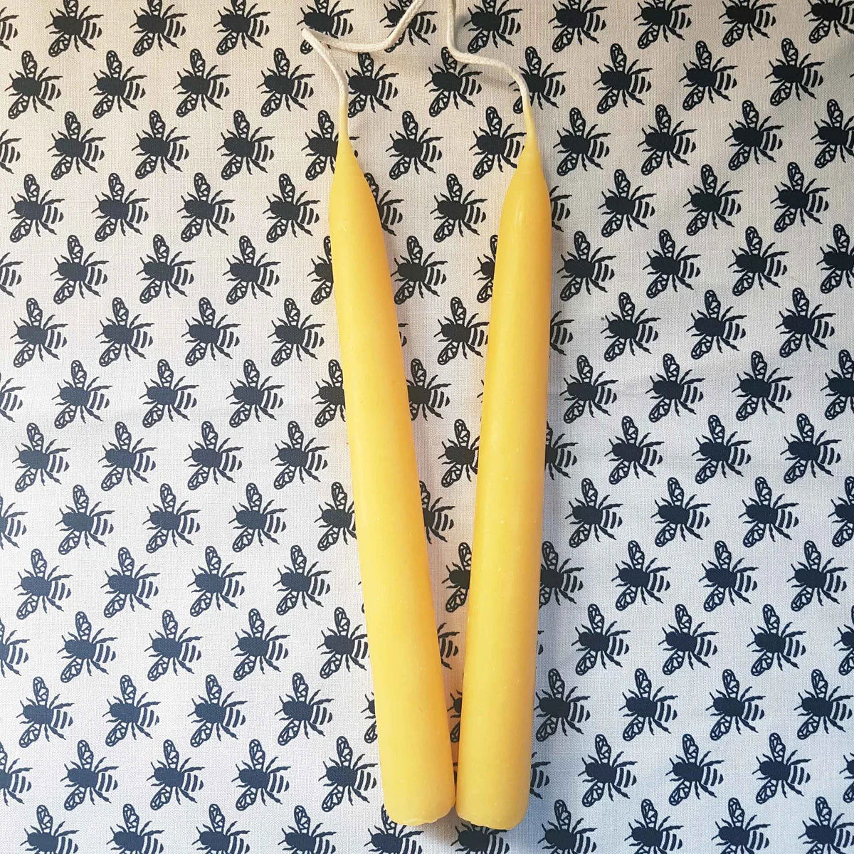 East Van Bees 9" Beeswax Taper Candle (set of 2) - Public Mercantile