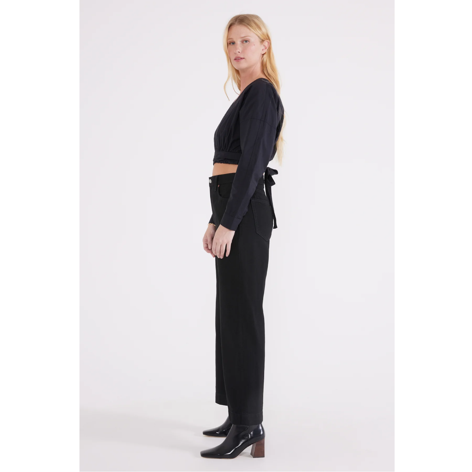 Ética Devon Wide Leg — Black Onyx - Public Mercantile