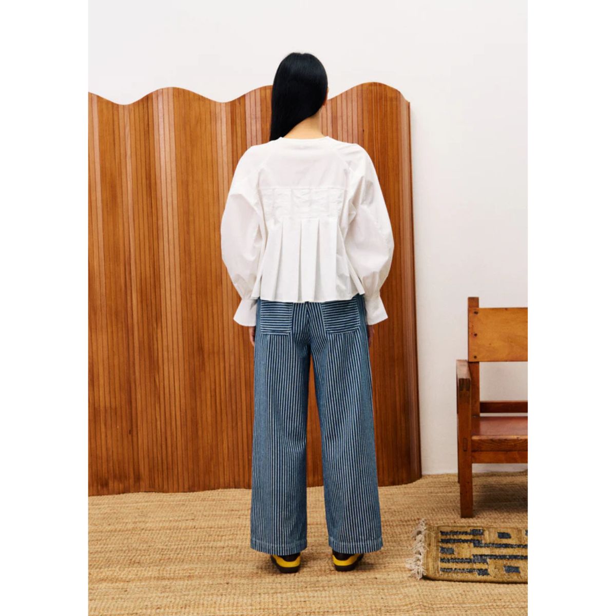 FRNCH Aragon Ruffle Shirt — White