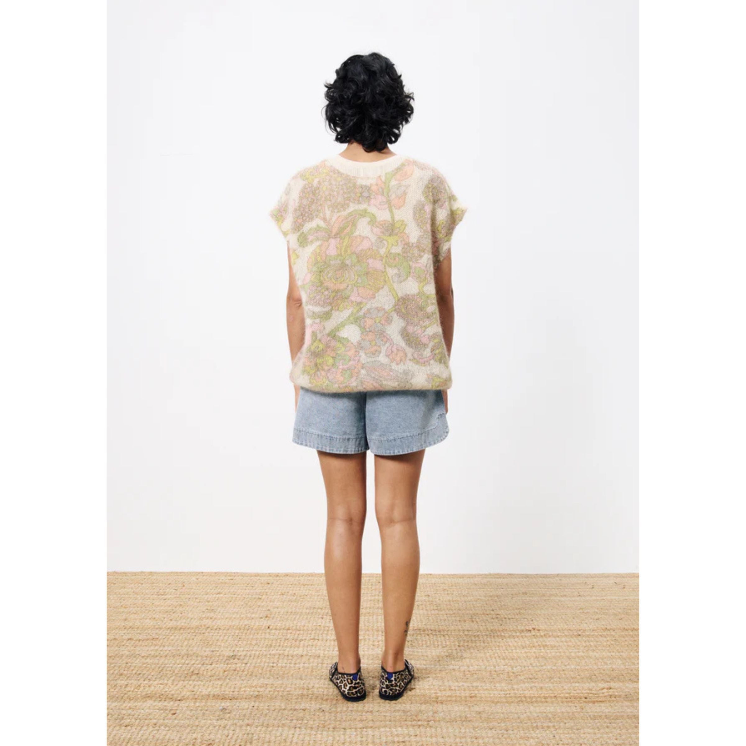 FRNCH Denim Shorts — Light Blue