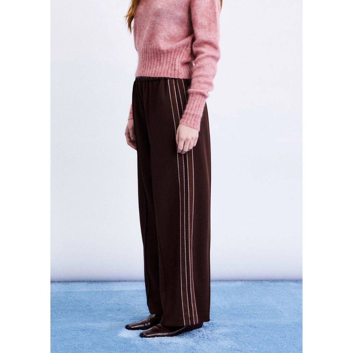 Robe à smocks rayée