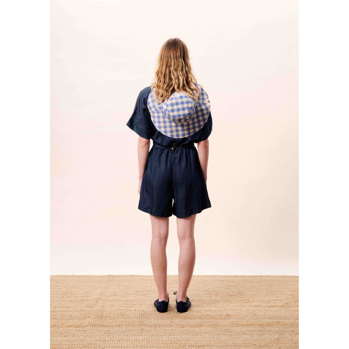 FRNCH Mariselle Denim Jumpsuit — Blue - Public Mercantile