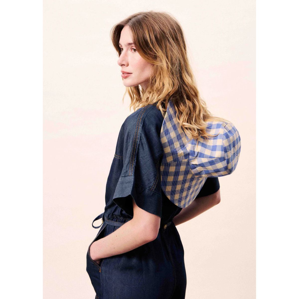 FRNCH Mariselle Denim Jumpsuit — Blue - Public Mercantile