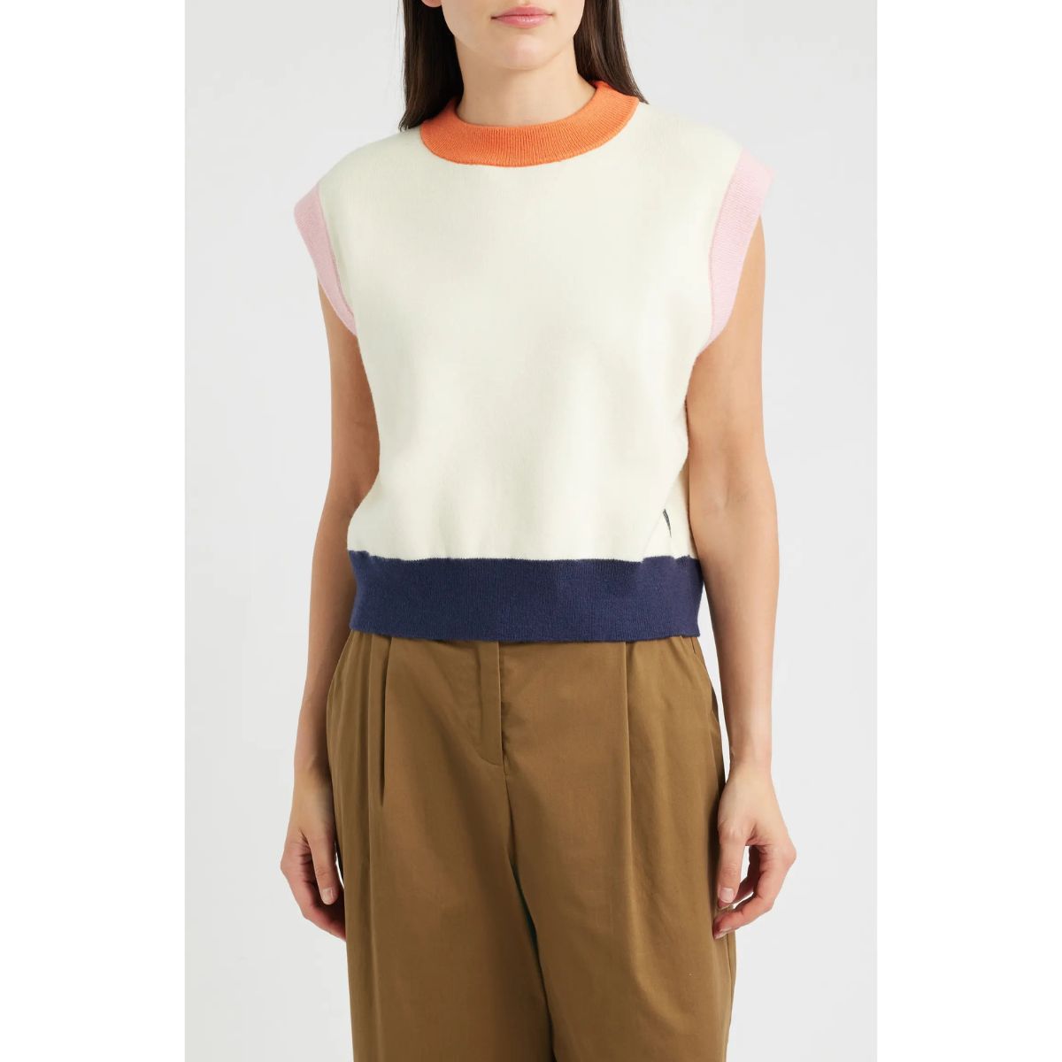 Robe à smocks rayée
