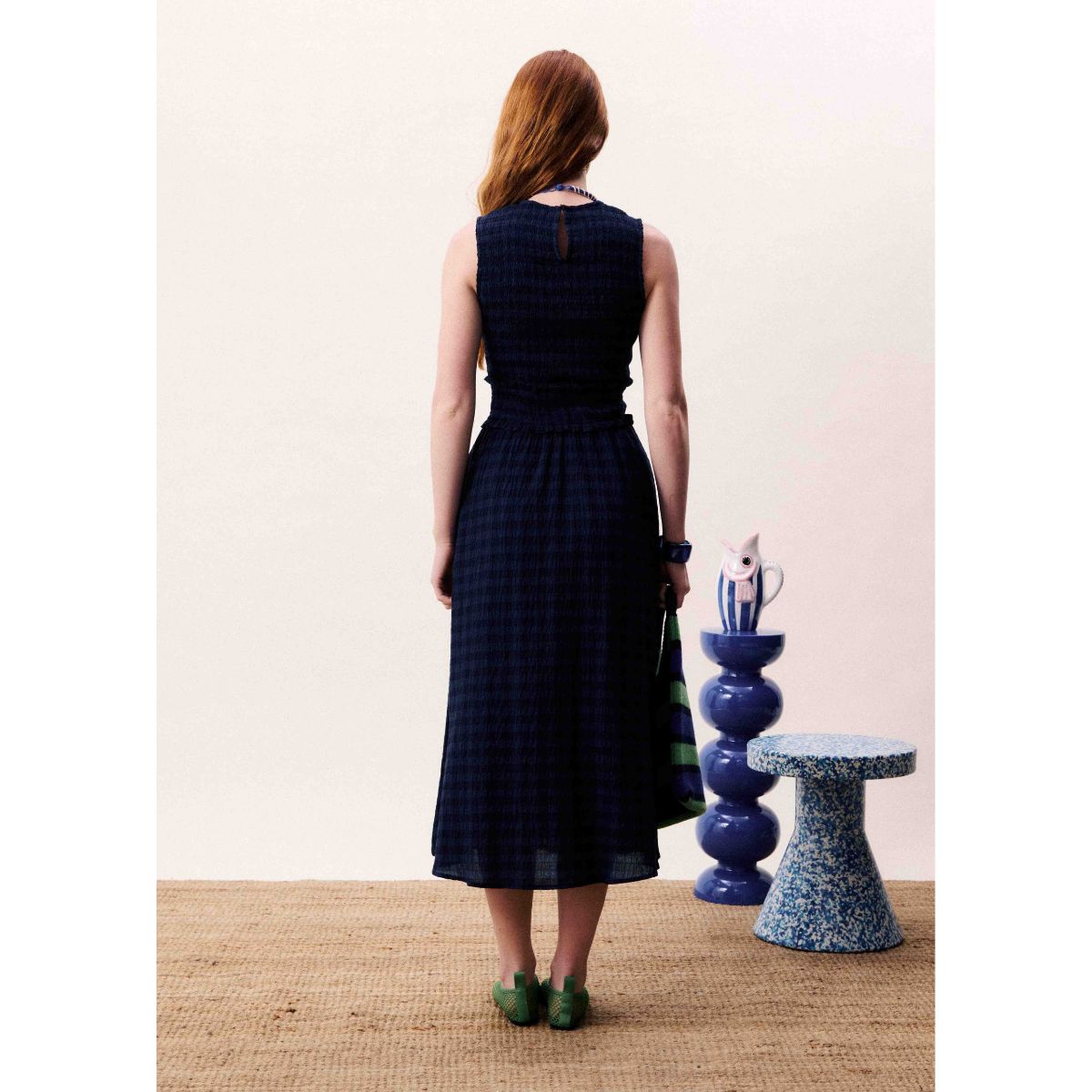 FRNCH Saquarema Dress — Navy Blue - Public Mercantile