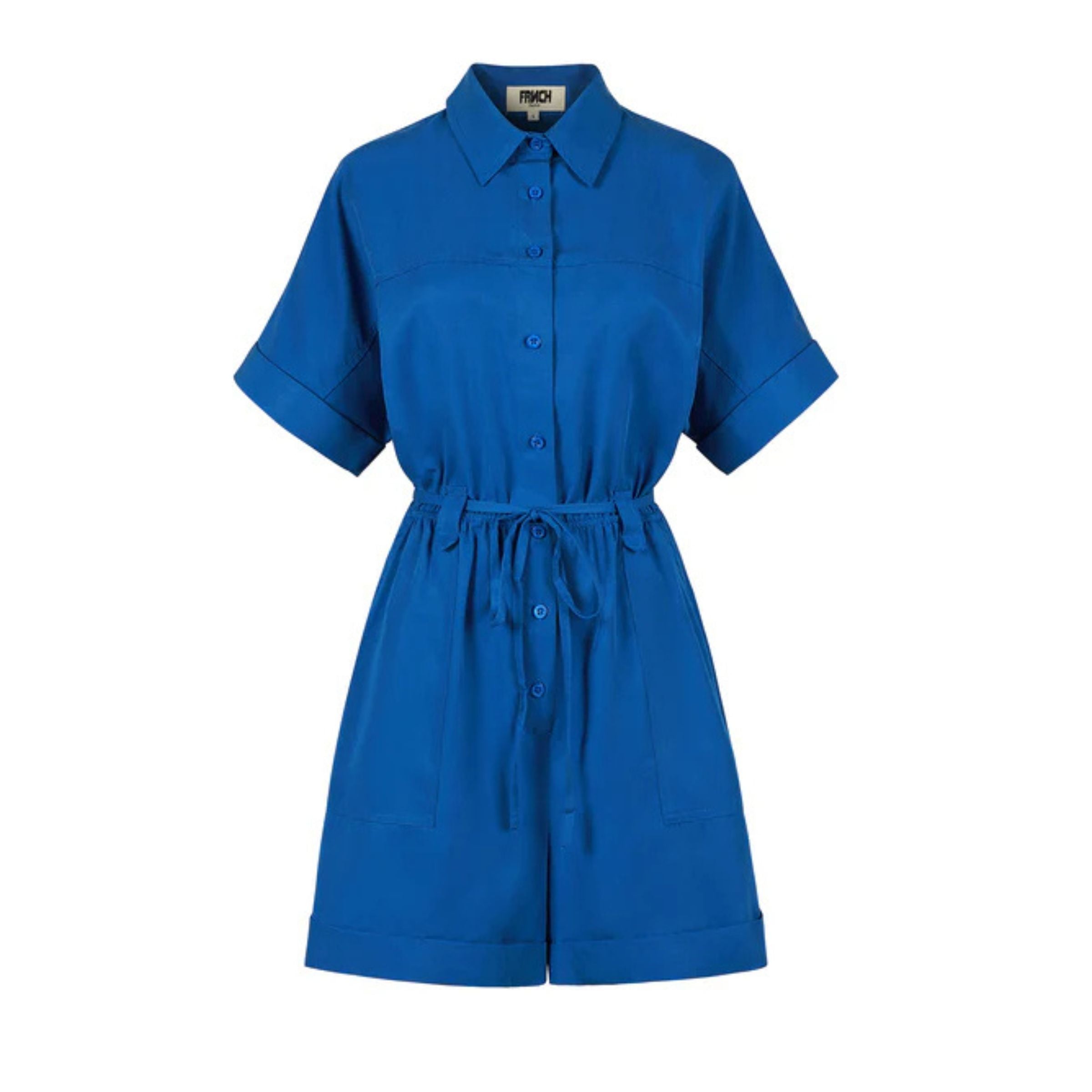 FRNCH Short Romper — Electric Blue
