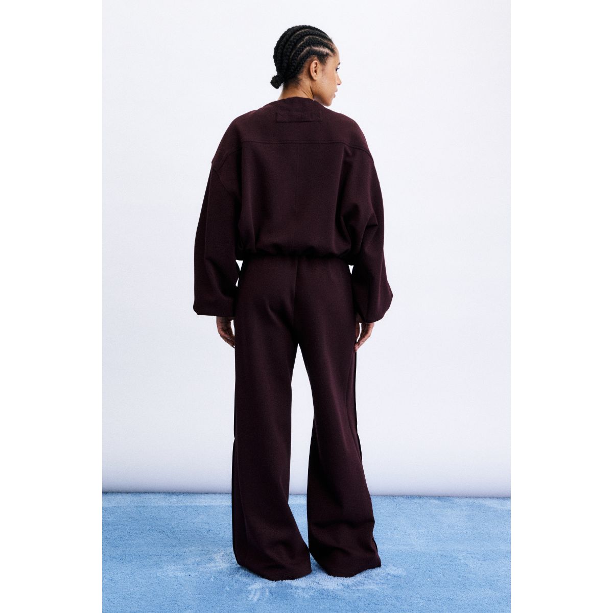 Robe à smocks rayée