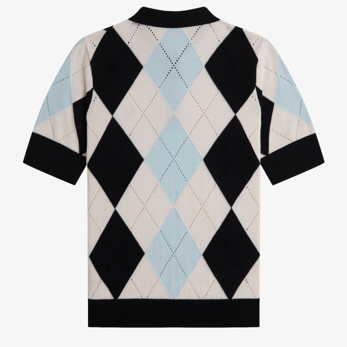 Chemise en tricot vichy Fred Perry — Rouge brûlé