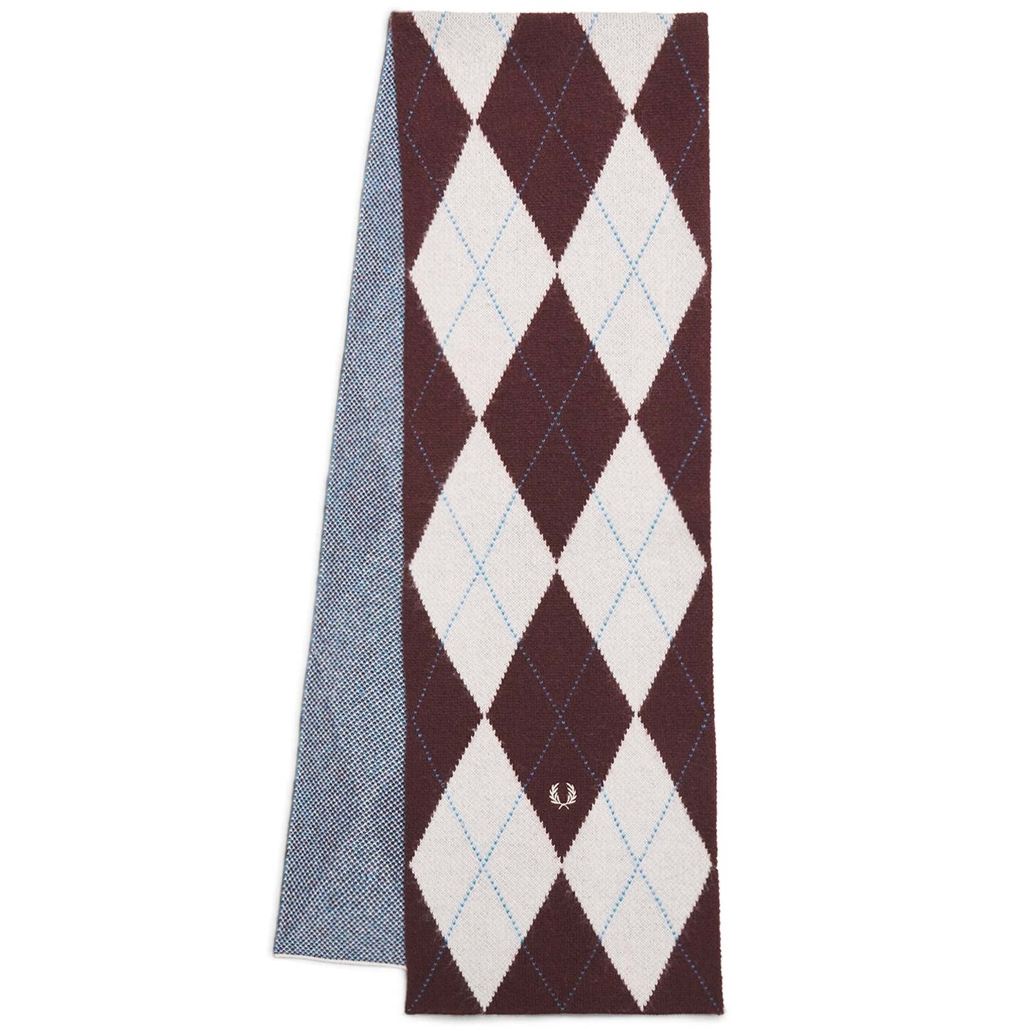 Fred Perry Brushed Argyle Scarf - Ecru