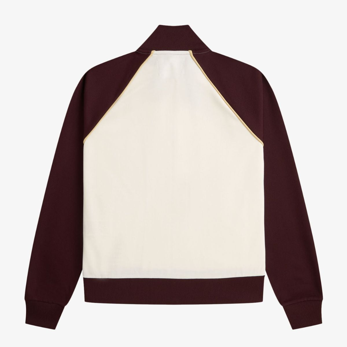 Fred Perry Colour Block Track Jacket — Ecru / Oxblood - Public Mercantile