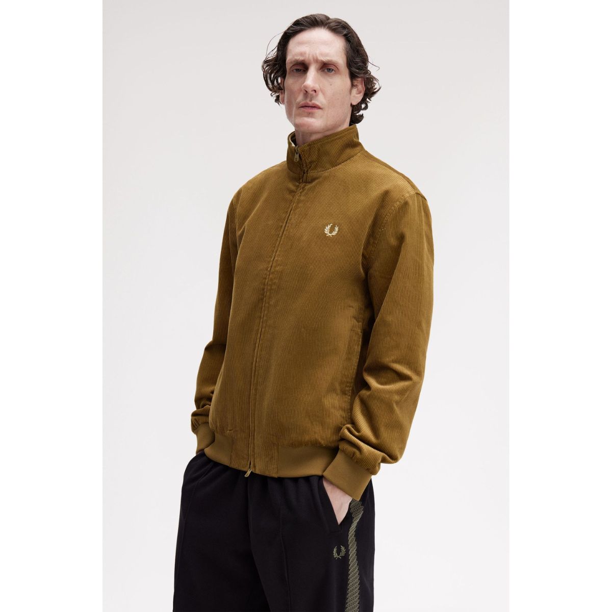 Fred Perry Cord Brentham Jacket - Shaded Stone