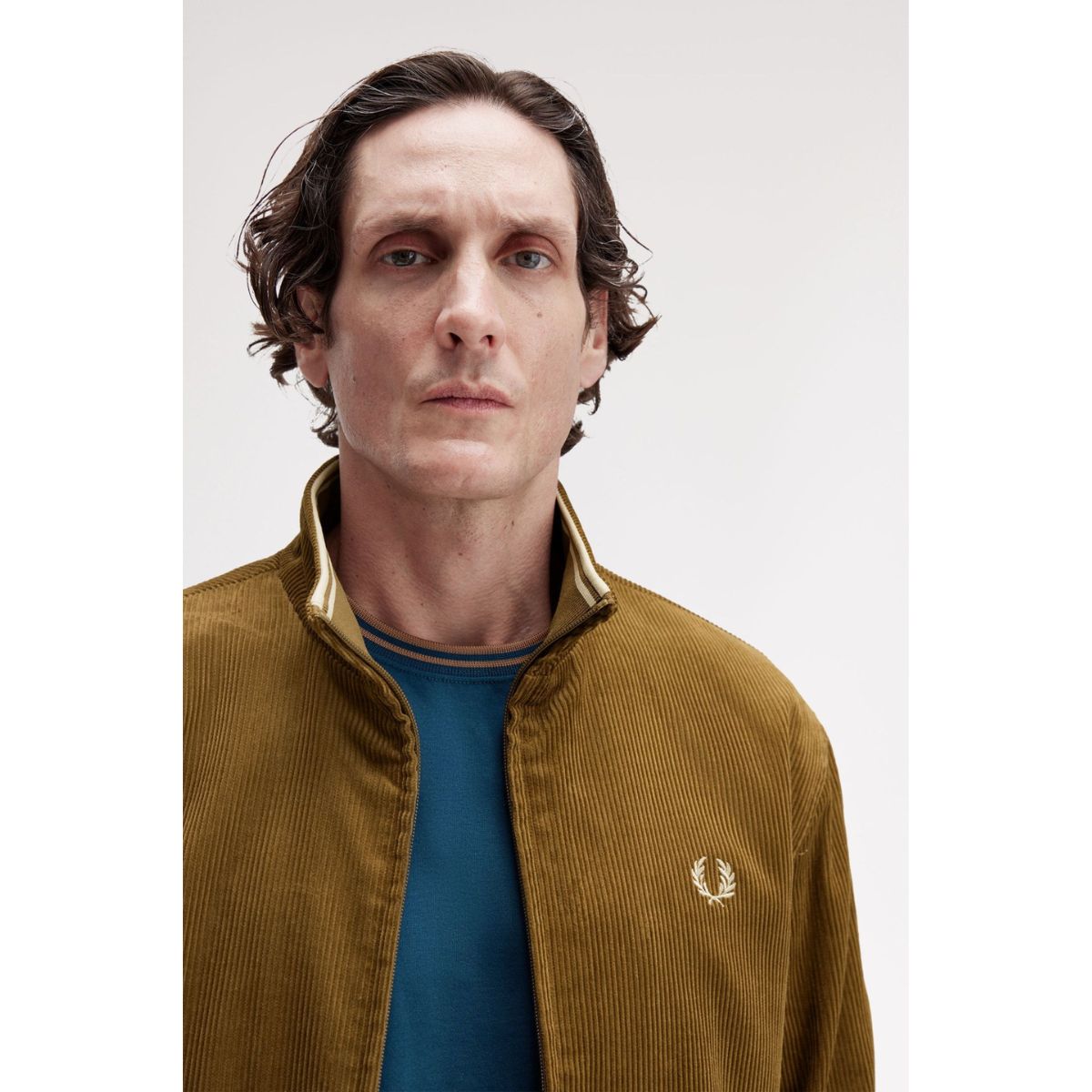 Fred Perry Cord Brentham Jacket - Shaded Stone