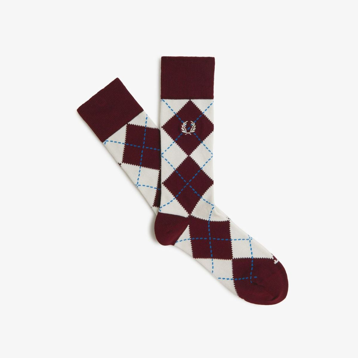 Chaussettes Fred Perry Pixel Print — Glace clair/noir