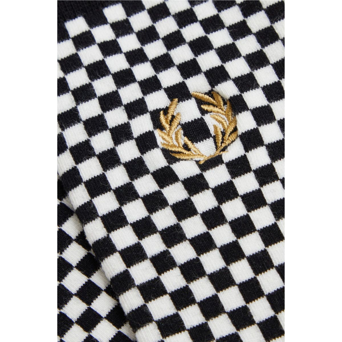 Fred Perry Micro Chequerboard Sock — Black