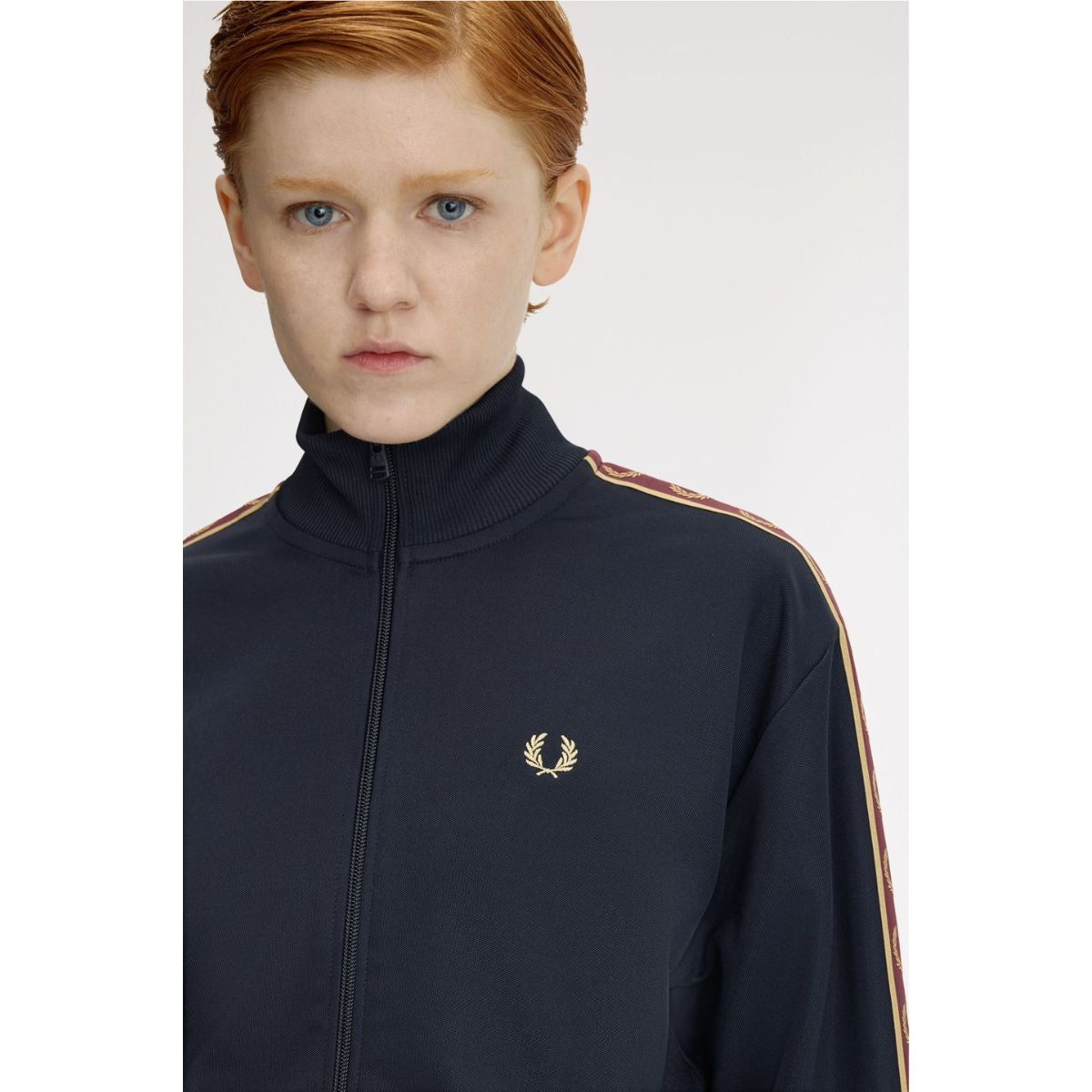 Fred Perry Taped Track Jacket — Navy - Public Mercantile
