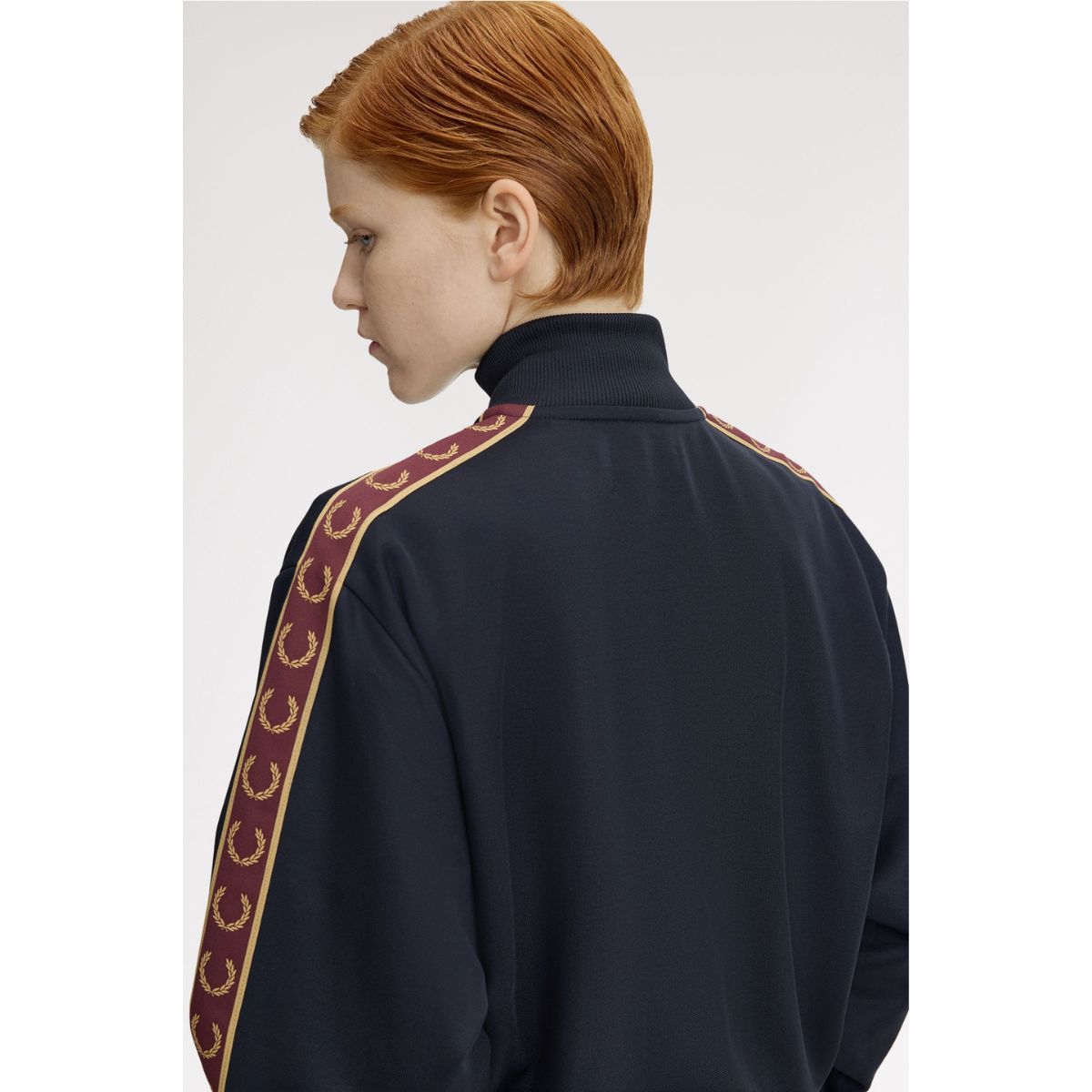 Fred Perry Taped Track Jacket — Navy - Public Mercantile