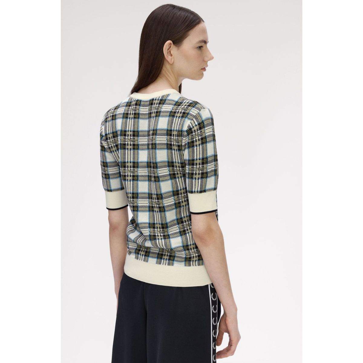 Chemise en tricot vichy Fred Perry — Rouge brûlé